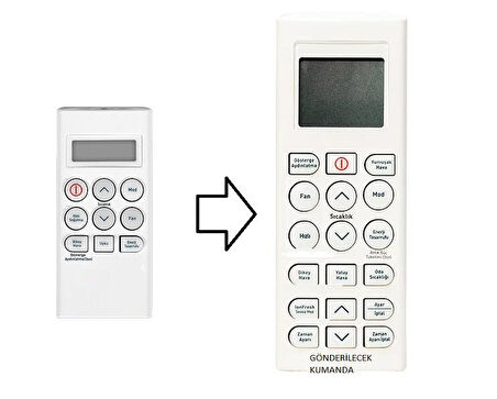 Arçelik Klima Kumandası – Eşdeğer