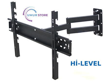 Hi-Level 43HRT900 43" Uydu Alıcılı 4K Ultra HD Smart 42”- 49” inç Lcd Led Ekran Tv Kelebek Hareketli Askı Aparatı