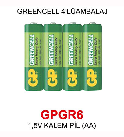 5V KALEM PİL (AA) - GREENCELL 4’LÜ AMBALAJ