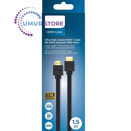 Dynamic Hdr 8k 60 Hz 3D Ultra Hd 1.5 Metre 2.1 HDMI Kablo SWV9431/00