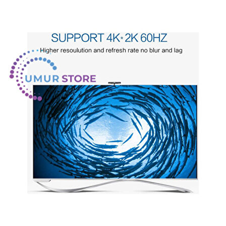 4K HDMI Kablo 50 cm HDMI 1.4 Görüntü Aktarım Kablosu