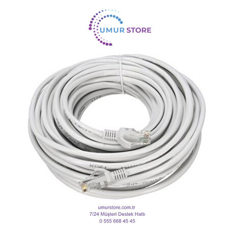 Cat6 RJ45 Vodafone Net Fiber Adsl Modem Bilgisayar Arası Ethernet Internet Kablo Cat6 10 mt