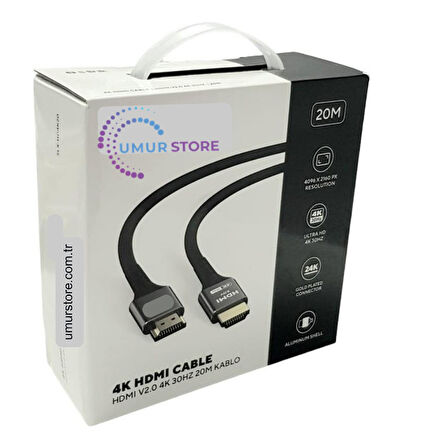 20MT HDMI Kablo V2.0 30HZ SLX-HD4K20