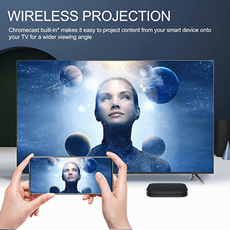Xiaomi Mi TV Box S 2. Nesil, Mi Box S Ultra HD 4K Streaming Media Player, Chromecast'li S 2. Nesil TV Kutusu, Wi-Fi, 2GB RAM + 8GB ROM