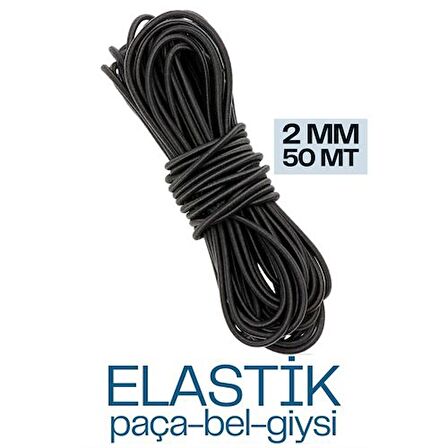 TransForMacion Bel Paça Giysi Lastiği 2 mm 50 Mt SİYAH 718889