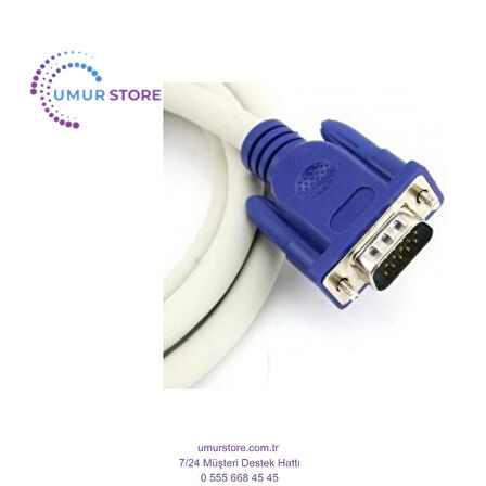 1.5M Vga Monitör Ekran Kablosu 15 Pin