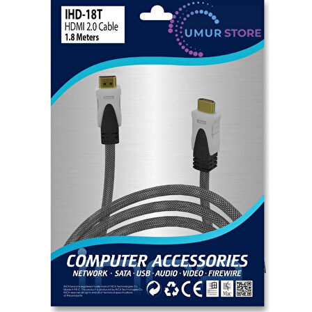 HDMI Kablo 2.0 1.8 Metre