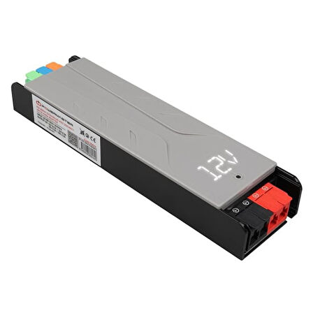 Volt 8.4 Amper 200 Watt Metal Kasa Kademeli Adaptör Voltaj Göstergeli 189x51x27mm