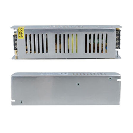 24 Volt 8.5 Amper Slim Metal Kasa 200x60x40mm