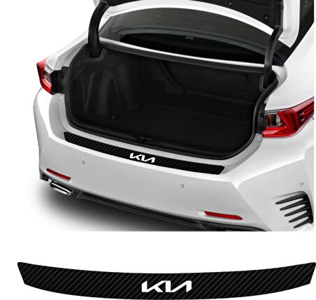 Kia Carens İçin Uyumlu Aksesuar Oto Arka Tampon Bagaj Koruyucu Sticker 92*7 Cm