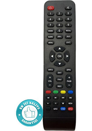 Korax Hıtech Vip Box KORAX Ip Tv Uydu Tv Kumanda