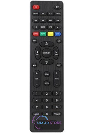 Korax Ip Plus Hd Uydu Alıcı Kumandası