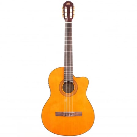 Miguel Angela MA5CE-N Elektro Klasik Gitar (Profesyonel - Masif Kapak) | Masif Üst Kapak (Solid Top), Cutaway Tasarım, Sahne Kullanımı İçin Yüksek Kalite Preamp | Uyum: 4/4 (Tam Boy) Standart