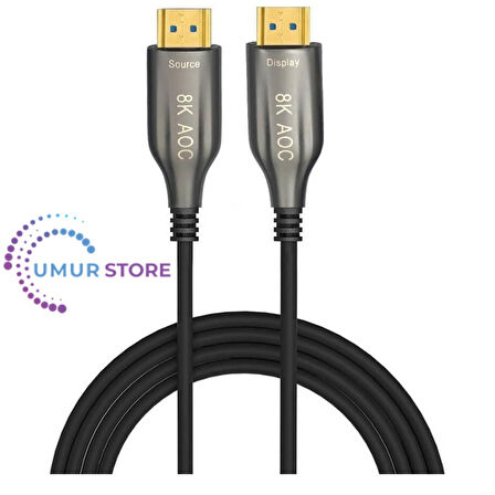 10 Metre - Aoc Fiber HDMI 2.1 Kablo - 48GBPS, 8K@60Hz, 4K@120Hz, 4K@60Hz, Earc, D-Hdr, Dolby Vision