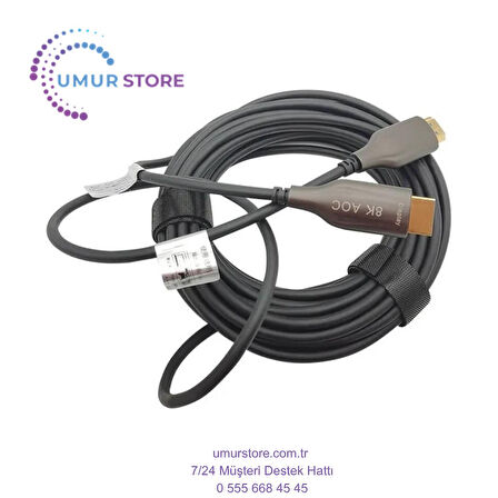10 Metre - Aoc Fiber HDMI 2.1 Kablo - 48GBPS, 8K@60Hz, 4K@120Hz, 4K@60Hz, Earc, D-Hdr, Dolby Vision
