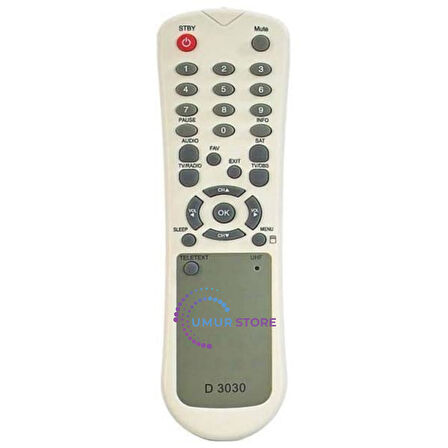 Teledünya HD - Sunny 3030 Uydu Alıcı Kumandası