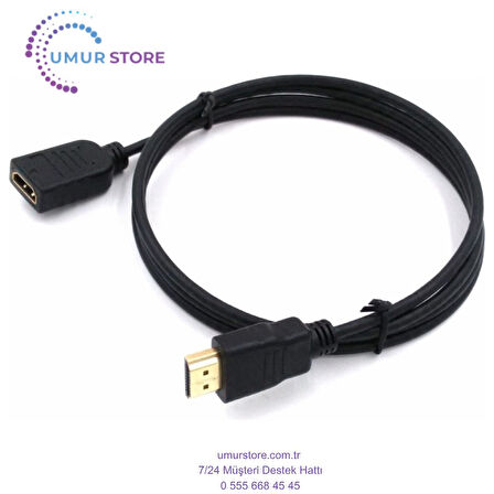 Ultra Hızlı 4K@60Hz HDMI Uzatma Kablosu 0,50 Metre
