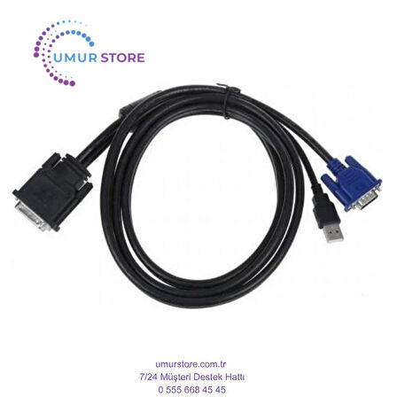 30 Pin DVI VGA Kablo Geniş DVI VGA Kablo 1.8 Metre 35 Pin DVI VGA Kablo