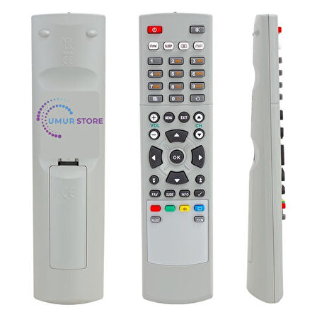 Uyumlu Teledünya Pozitek HD Uydu Alıcı Kumandası