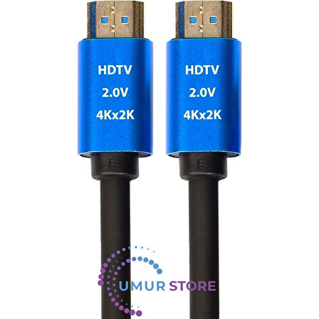 4K Ultra Hd 2.0V Alüminyum Başlık Altın Uçlu Hdmi Kablo