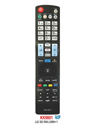 LG 3D RM-L 999+1 LCD TV KUMANDASI