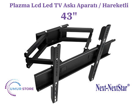 Next YE-43GFSG4 43" Full HD Android 108/109 Ekran Lcd Led TV Hareketli Duvar Askı Aparatı