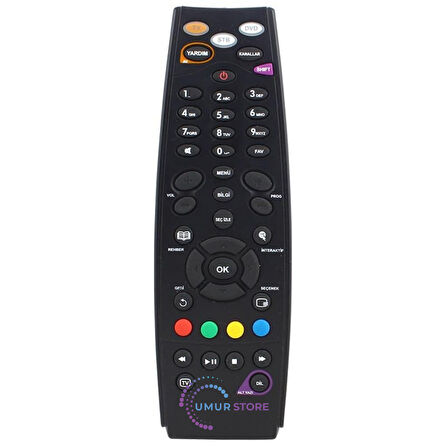 Tivibu HD Dvd Tuşlu Uydu Kumandası