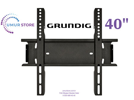 Grundig 40 Gjf 6000 B 40'' 101 Ekran Uydu Alıcılı 32”, 39”, 40” Uyumlu Lcd Led TV Sabit Duvar Askı Aparatı
