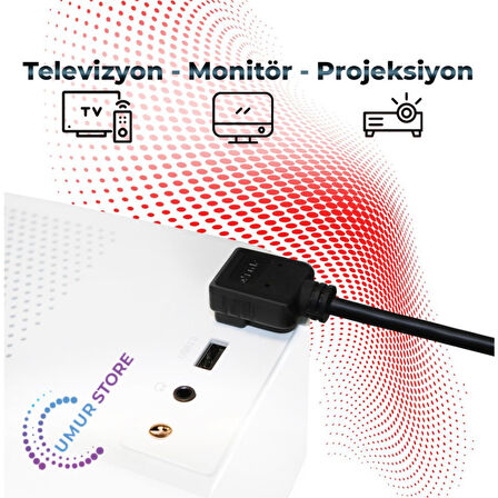 HDMI 2.0 4K Ultra Hd 60 Hz L Tipi Ses ve Görüntü Aktarım Kablosu 1 Metre