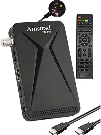 Amstrad 120 Hd - Mini Hd Uydu Alıcısı - ( Kanallar Yüklü - Tkgs - USB - HDMI )