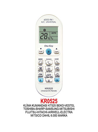 SHARP KLİMA KUMANDASI KT525