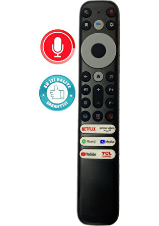 TCL Kumanda 1250-TCL Androıd Ses Komutlu LCD KUM1250 Tv Kumanda