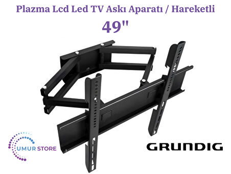 Grundig Torino 49GDU7905B 4K Ultra HD 123/124 Ekran Lcd Led TV Hareketli Duvar Askı Aparatı