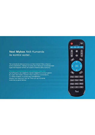 Next Mediabox Mybox 4K Android Tv Box Kumanda Orjinal