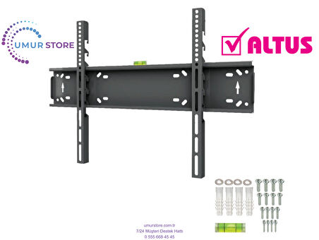 Altus 65” Al65Uhd9823 4k Ultra Hd 43”- 65” inç Lcd Led Televizyon Sabit Duvar Askı Aparatı