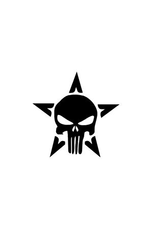Punisherusarmy Sticker Oto Motor Laptop Duvar Folyo Sticker 10X10 Cm Lcst [Lcst]