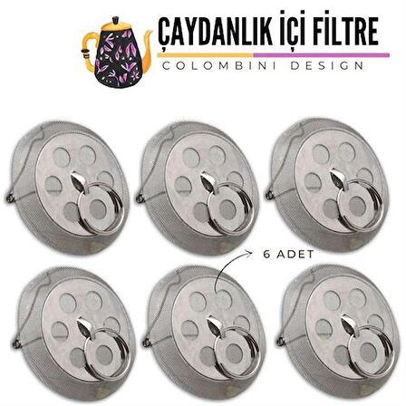 TransForMacion Demlik İçi Çay Filtresi 6 ADET Colombini Design 718274