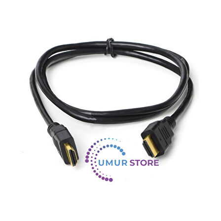 1 Metre 1.4 HDMI Kablo - 2K 60Hz/4K 30Hz,10Gbps, Altın Uçlu, Dolby, Ağ Desteği(DK-HD-CV14L100A)