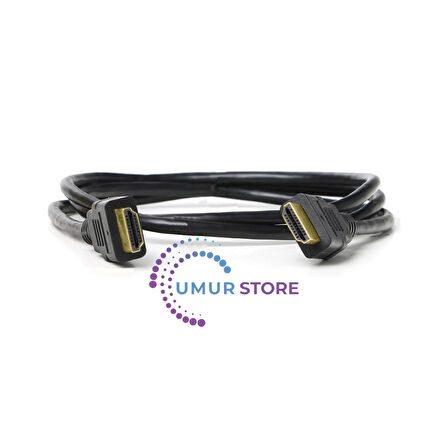 1 Metre 1.4 HDMI Kablo - 2K 60Hz/4K 30Hz,10Gbps, Altın Uçlu, Dolby, Ağ Desteği(DK-HD-CV14L100A)