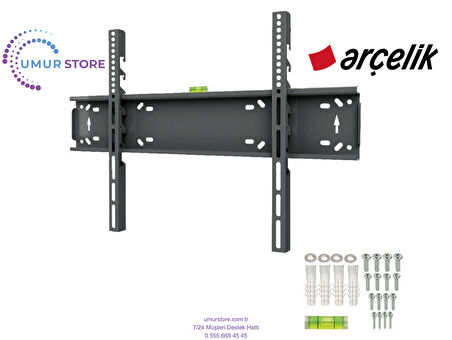 Arçelik 50” 7 serisi A50 D 790 B 43”- 65” inç Lcd Led Televizyon Sabit Duvar Askı Aparatı