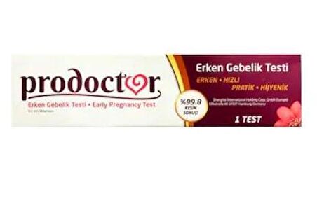 Prodoctor Pratik Erken Gebelik Testi 1 Test x 2 Paket