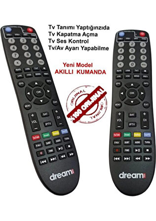 Dreamstar Masterplus Uydu & Tv Akıllı Kumandası (Orjinal)