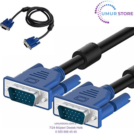 VGA To VGA Görüntü Kablosu - 1.5m