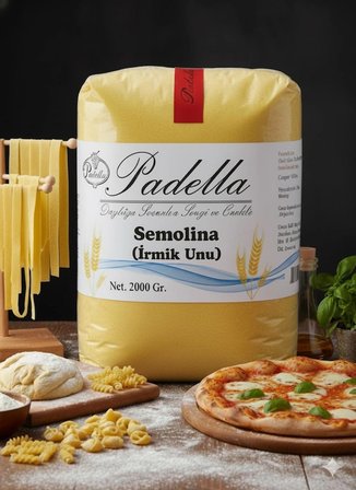 Semolina Sarı Irmik Unu Makarna Pizza Yapımına Uygun %100 Doğal Özel Üretim 2000 gr