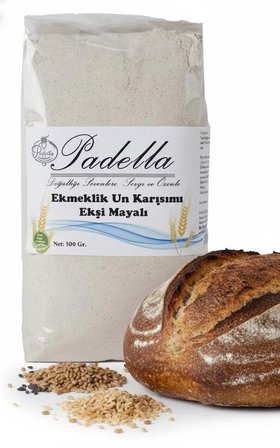 Ekmeklik Un Karışımı Bol Tahıllı Ekşi Mayalı Koruyucusuz Katkısız Doğal İçerikli Evde Ekmek Yapımına Uygun  500 Gr 2 Adet