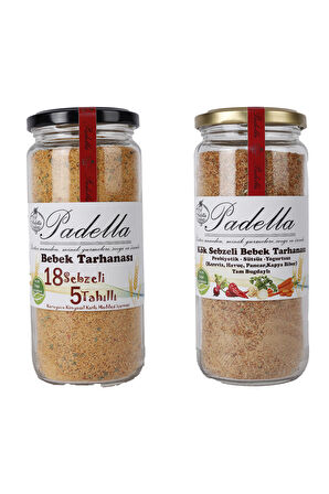 Bebek Tarhanası Kök Sebzeli + Bebek Tarhanası 18 Sebzeli 5 Tahıllı İkili Set 300+300=600  Gr