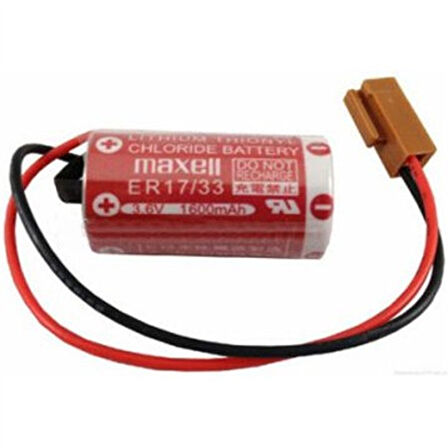 MAXELL ER-17/33 LITHIUM BATTERY 2 KABLOLU