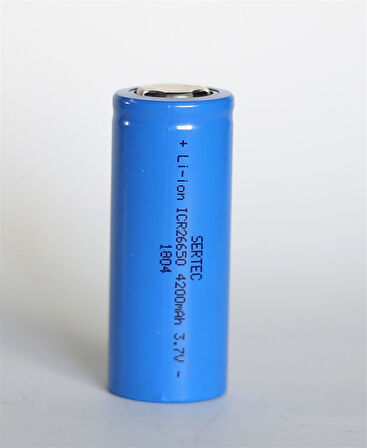 SERTEC 26650 LI-ION 3500 MAH ELK. SİGARA PİLİ