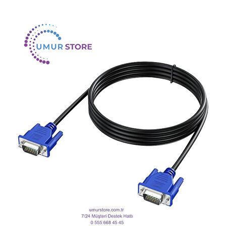 VGA Kablo 15 Pin / 3 Metre Poşetli