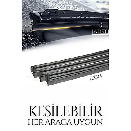 TransForMacion Kesilebilir 70 cm Silecek Lastiği 3 lü set 429060